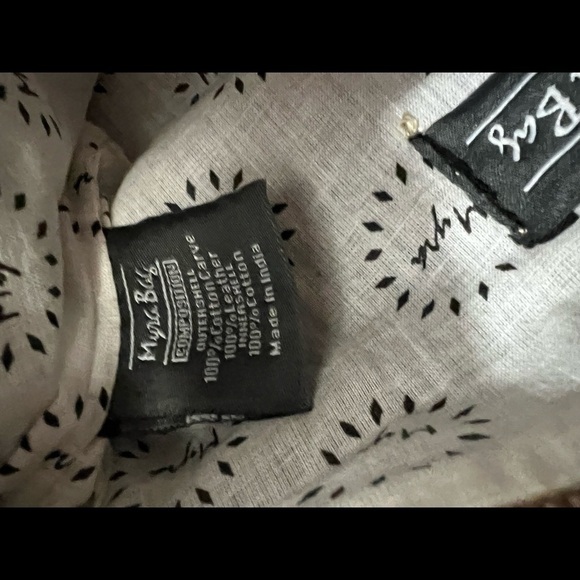 Myra bag Paisley swirl print small cross body bag canvas leather. - Picture 13 of 13